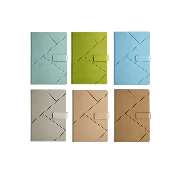 Magnetic A5 Leather Study Notepad Notebook