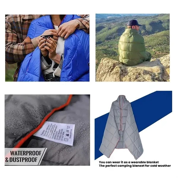 Waterproof Striped Convenient Camping Blanket