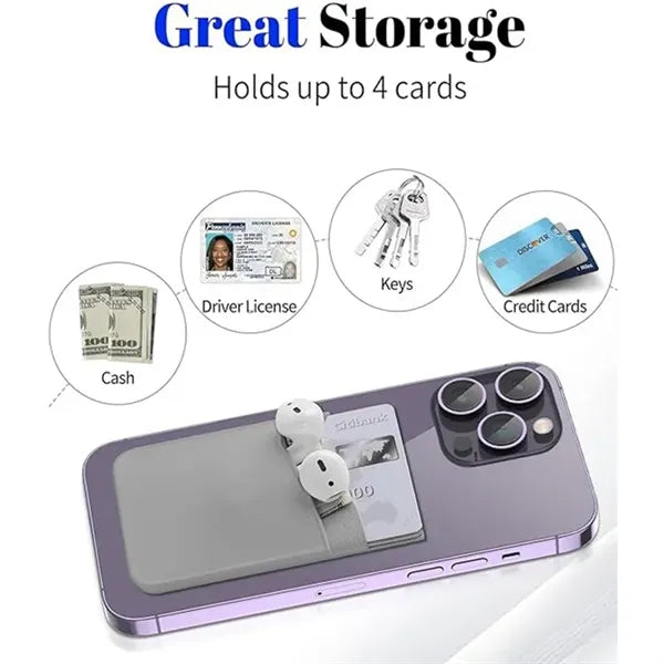 Double Card Holder for Back of Phone