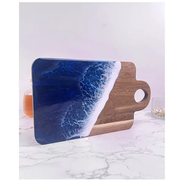 Wave Resin Splicing Acacia Wood Cutting Board