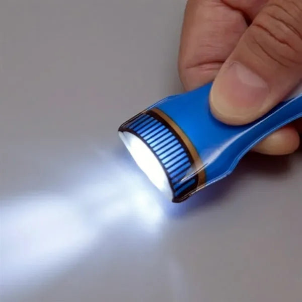 PVC Magnetic Flashlight Keychain Light
