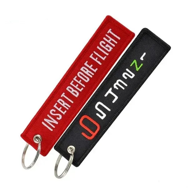 Embroidered Keytag Keychain