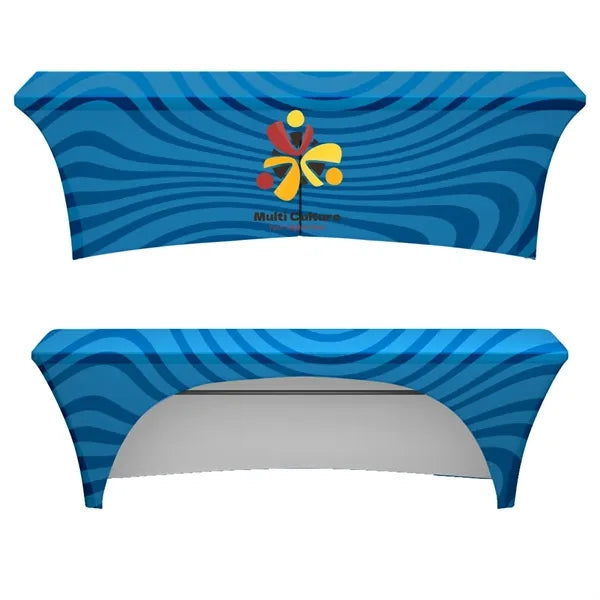 8' Standard Stretch Table Cover (Full Color Dye Sublimation)