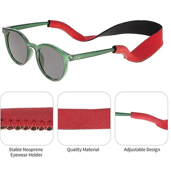 16 1/2'' Multicolor Neoprene Eyeglass Strap w/Screen Print