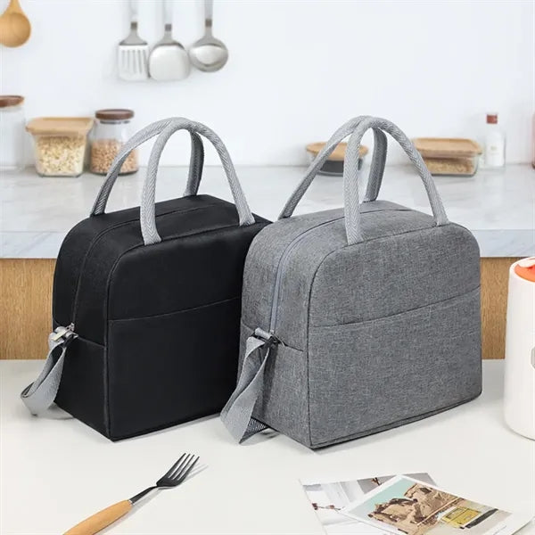 Large capacity picnic work insulated lunch cooler tote bag