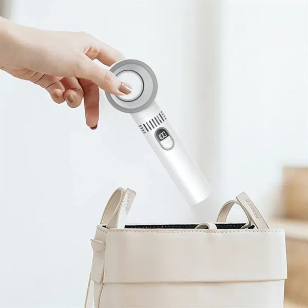 Outdoor office gift portable cool air handheld bladeless fan