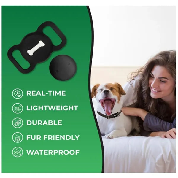 Dog Tracker with Black Collar Holder