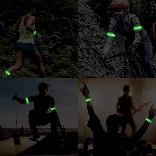 Running walking cycling rechargeable LED light up armband