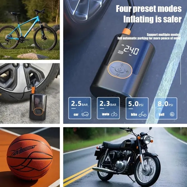 Vehicles car portable tire inflator smart digital air pump
