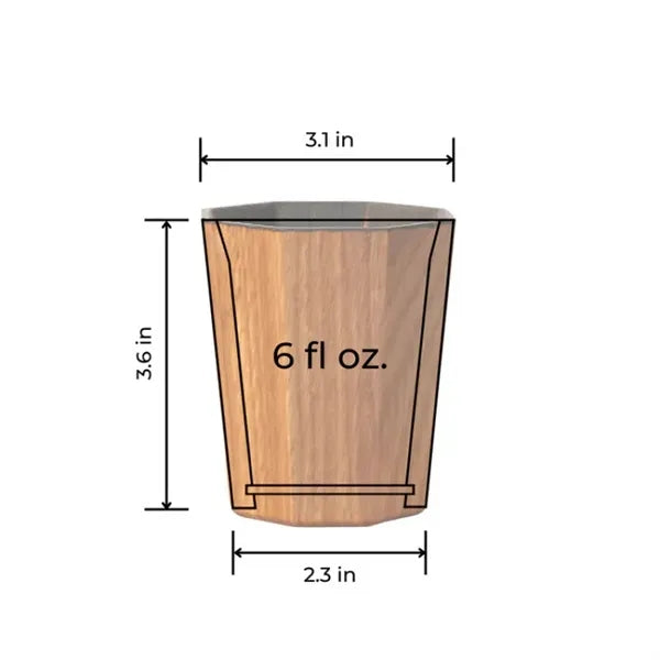 Handmade Charred Wooden Whiskey Cup