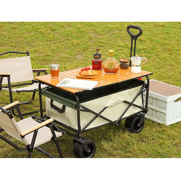 Outdoor Collapsible Folding Utility Wagon Cart