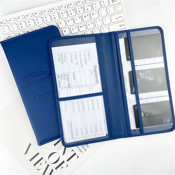 Auto truck case car registration and insurance card holder