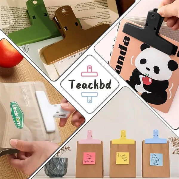 Multi-colored Refrigerator Magnetic Bag Clips