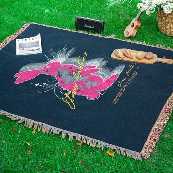 Multi-function decorative sofa bed tapestry shawl blanket
