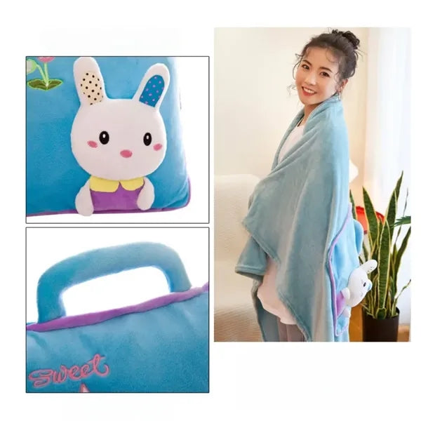 Cute Travel Pillow Blanket