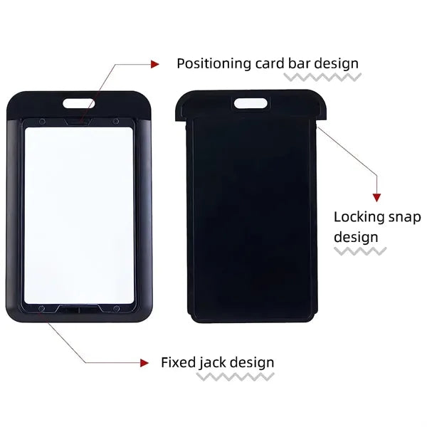 Sliding ID Badge Holder