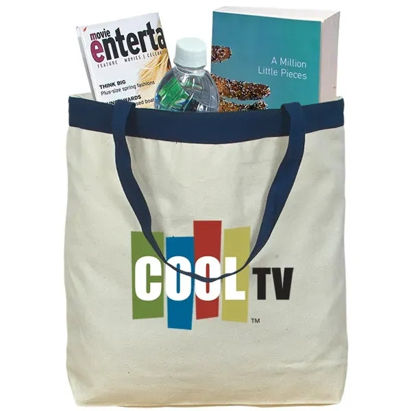 17.5" W x 16" H 12 oz Cotton Canvas Tote Bag