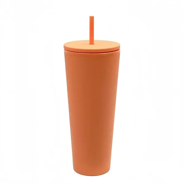 26oz Colorful Plastic Tumbler Straw For Cold Beverages Cup