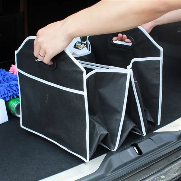 Foldable Multi-Compartment Car Trunk Organizer