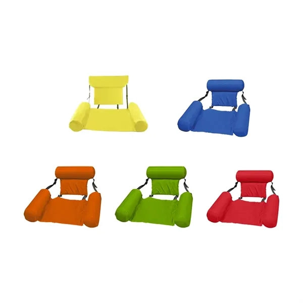 Inflatable Foldable Floating Backrest Air Mattress Chair