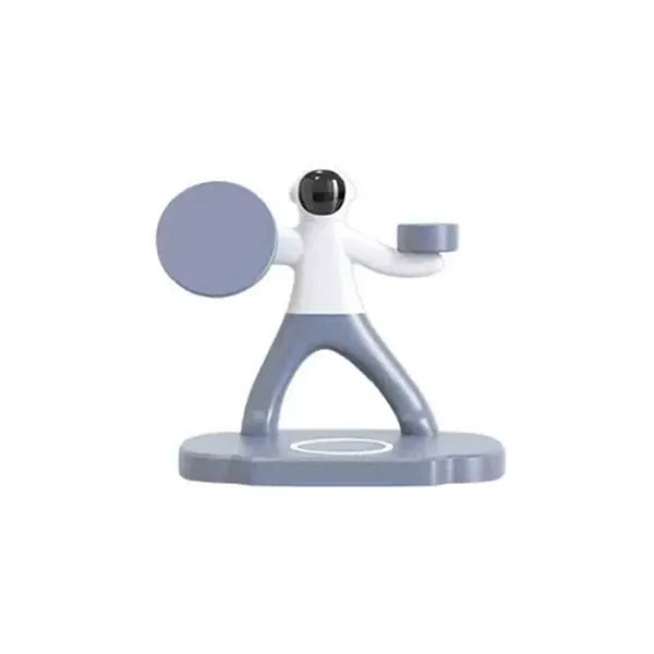 Astronaut-Shaped Magnetic 3-in-1 15W Wireless Charger Stand