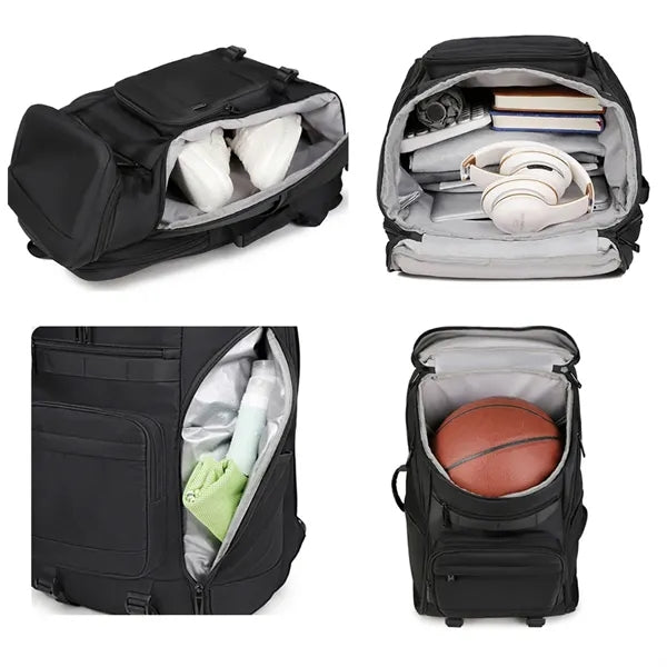 Waterproof Tennis Backpack Insulated Pocket Shoe Compartment