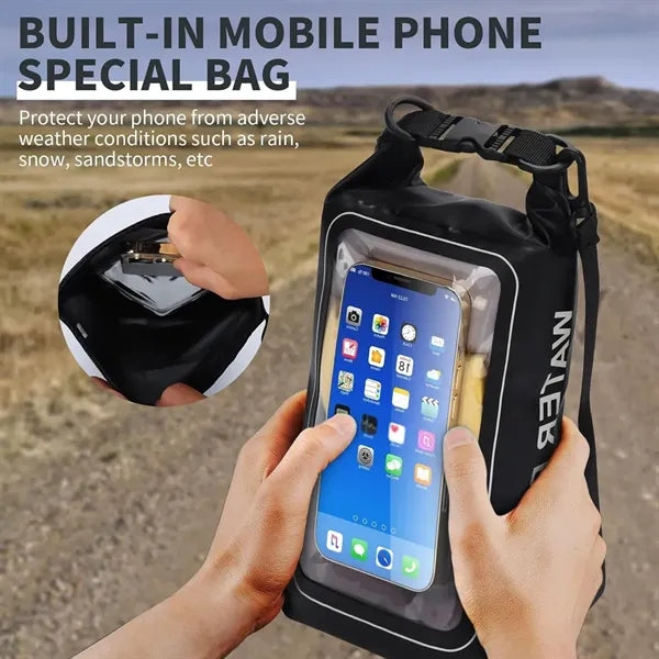 Waterproof Dry Bag 2L with Shoulder Strap