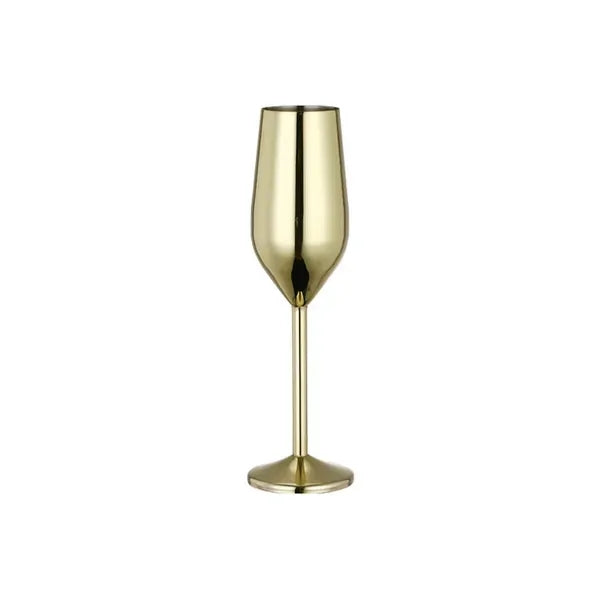 7 oz Stainless Steel Champagne Flutes