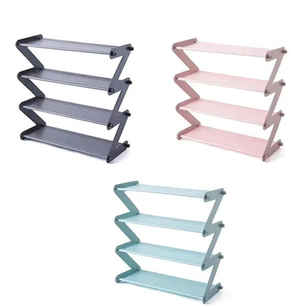 Removable Foldable Multi Shelf Holder Z Shaped Shoes Rack