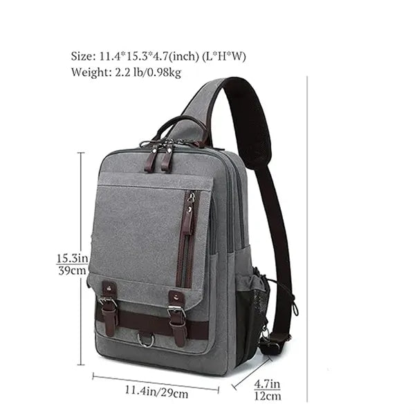 Large Capacity Shoulder Sling Backpack Crossbody