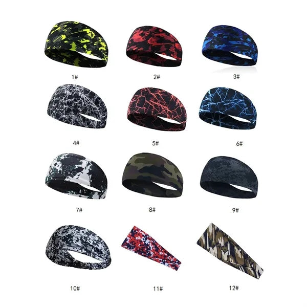 Fitness Running Sweat-Absorbing Head Scarf Headband