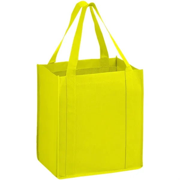Heavy Duty Non-Woven Shopping Tote Bag w/ Gusset 13"x15"x10"