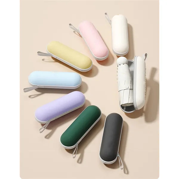 Personalized Mini Pocket Umbrella With Case