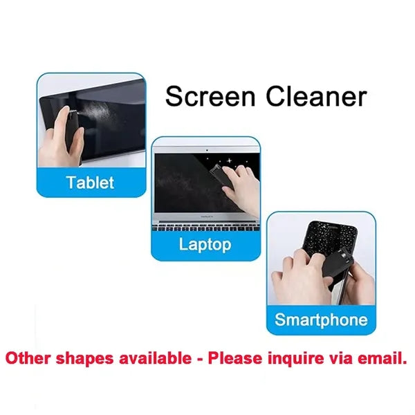Custom Portable 2 in 1 Spray & Wipe Screen Cleaner Kit