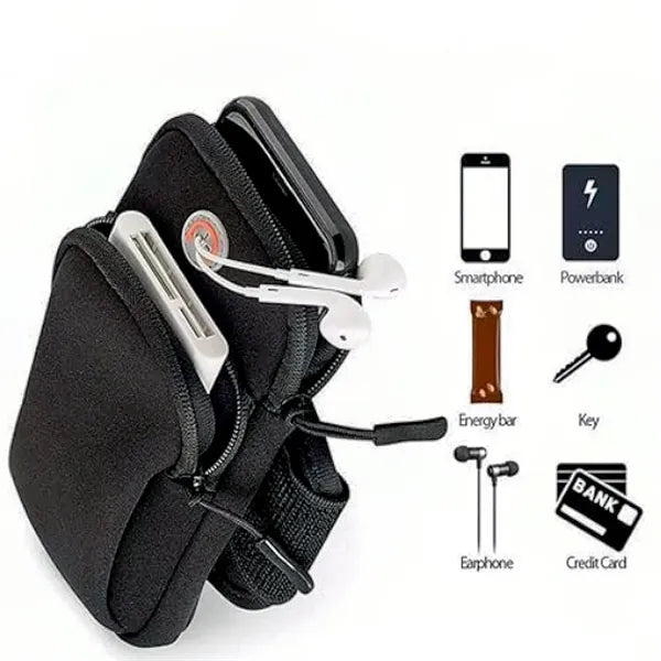 Multifunctional Sports Phone Arm Bag With Headphone Jack