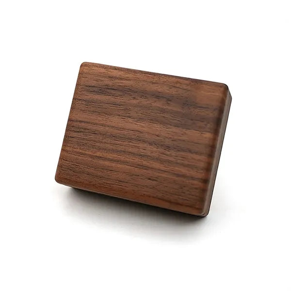 Wooden Square Magnetic Small Multi-Row Ring Jewelry Box