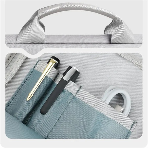 15.6" Shockproof Laptop Shoulder Bag Handle Pocket Strap