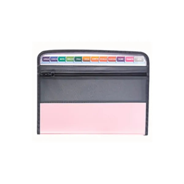 A4 Double Zipper Accordion File Folder Pouch Organizer