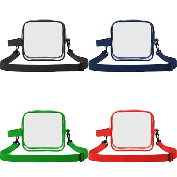 Clear PVC Crossbody Sports Pack