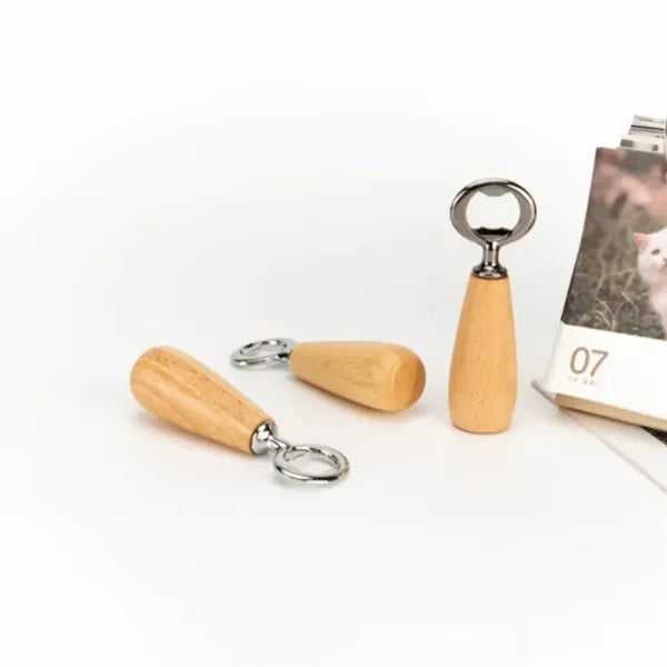 Wood Handle Handheld Beer Opener