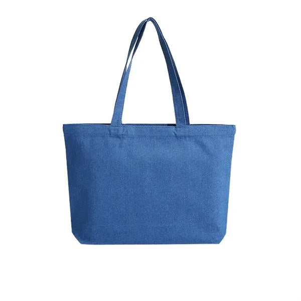 Simple And Durable Eco-Friendly Denim Canvas Tote Bag