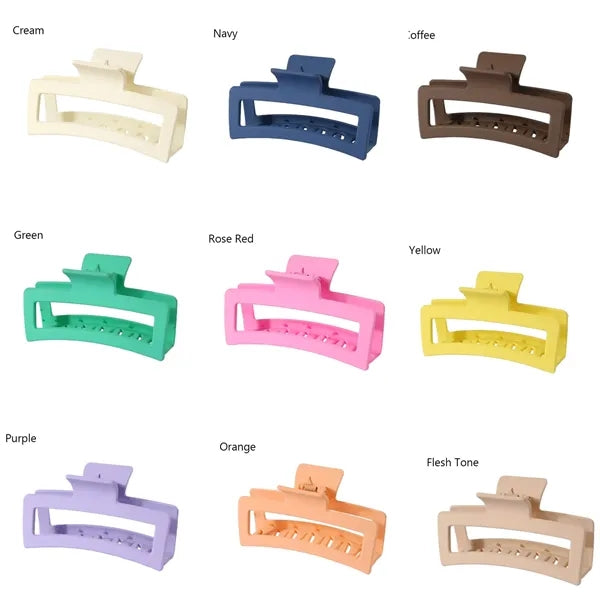 5 Inch Rectangle Hair Claw Clip