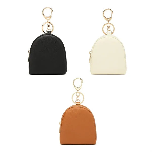 Mini PU Waterproof Earphone Coin Purse with Hanging Buckle
