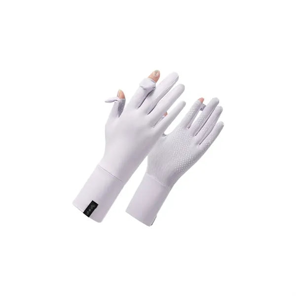 UPF 50+ Sun Protection Mesh Palm Touchscreen Driving Gloves