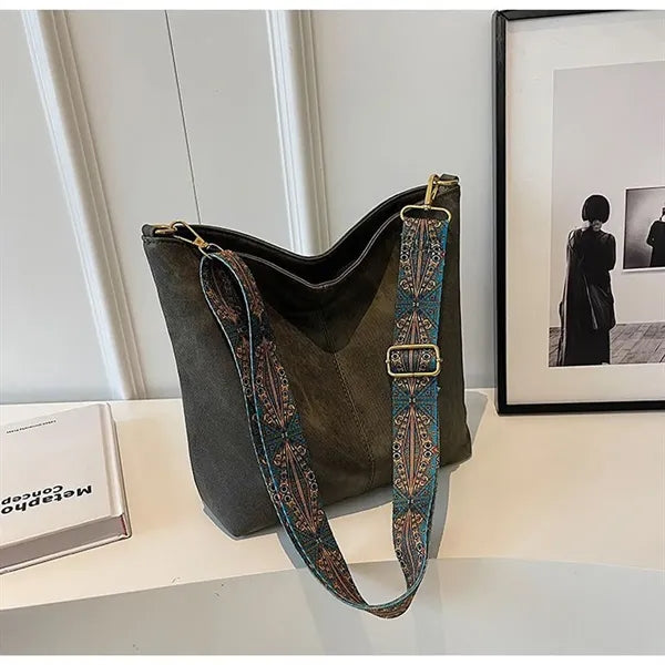 Vintage Smooth Solid Color PU Leather Shoulder Sling Bag