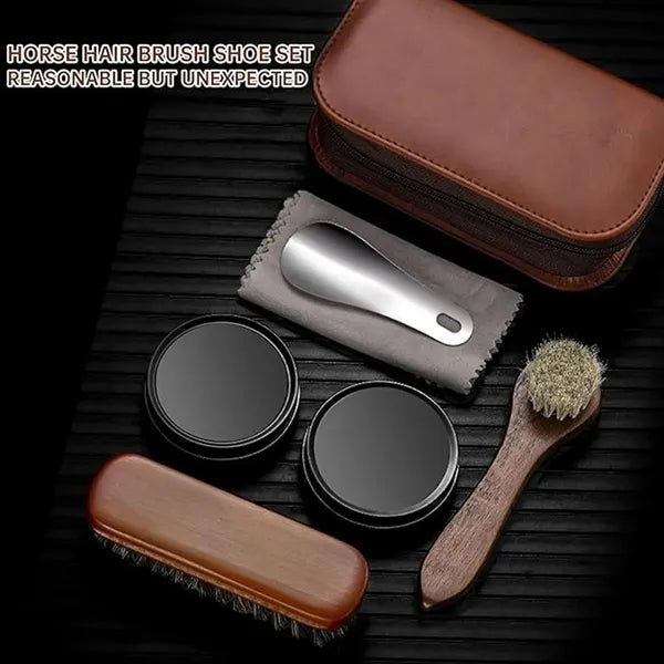 Portable 7pc Shoe Care Kit