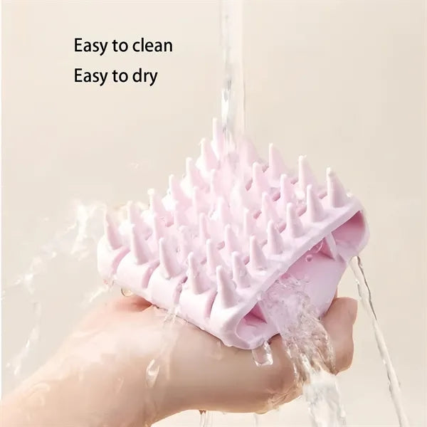 Soft Silicone Scalp Massager Brush For Hair Care Wellness