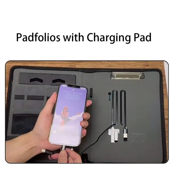 Wireless Charging Portfolio With Backlit Logo
