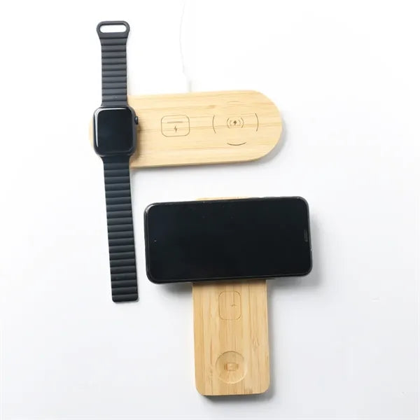 Natural Bamboo Wireless Charging Pad