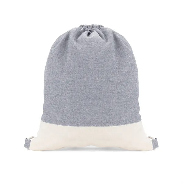 TwinTone Recycled Cotton Drawstring Bag
